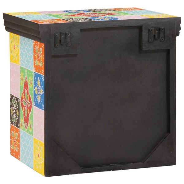 vidaXL Šalia lovos spintelė su stalčių Įvairiaspalvis 40 x 30 x 40 cm