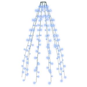 vidaXL Kalėdų eglutės girlianda su 150 mėlynų LED lempučių, 150cm