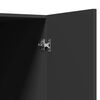 vidaXL Skalbimo mašinos spintelė, juodos spalvos, 71x71,5x91,5cm
