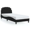 vidaXL Lovos rėmas, Viana, be čiužinio, juodos, 90x190cm, dirbtinė oda