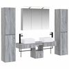 vidaXL Vonios baldų rinkinys 6 pcs Pilka Sonoma