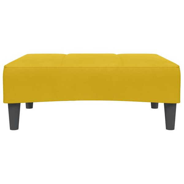 vidaXL Pakoja, geltonos spalvos, 77x55x31cm, aksomas