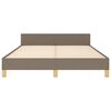 vidaXL Lovos rėmas be čiužinio, taupe spalvos, 140x190cm, audinys
