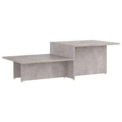 vidaXL Kavos staliukas, betono pilkas, 111,5x50x33cm, apdirbta mediena