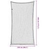 vidaXL Priekabos tinklas su elastine virve, juodas, 4,5x2,5m, PP