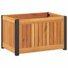 vidaXL Sodo lovelis, 45x30x27,5cm, akacijos medienos masyvas/plienas