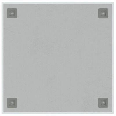 vidaXL Sieninė magnetinė lenta, balta, 40x40cm, grūdintas stiklas