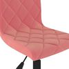 vidaXL Pasukamos valgomojo kėdės, 2vnt., rožinės spalvos, aksomas