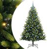 vidaXL Dirbtinis sulankstomas Kalėdų medis su 300 LED Žalia 210 cm