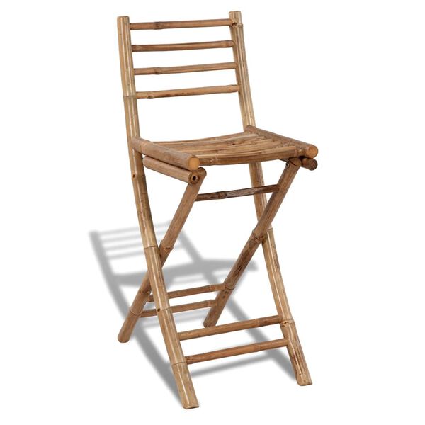 vidaXL Baro baldų komplektas, 3d., bambukas