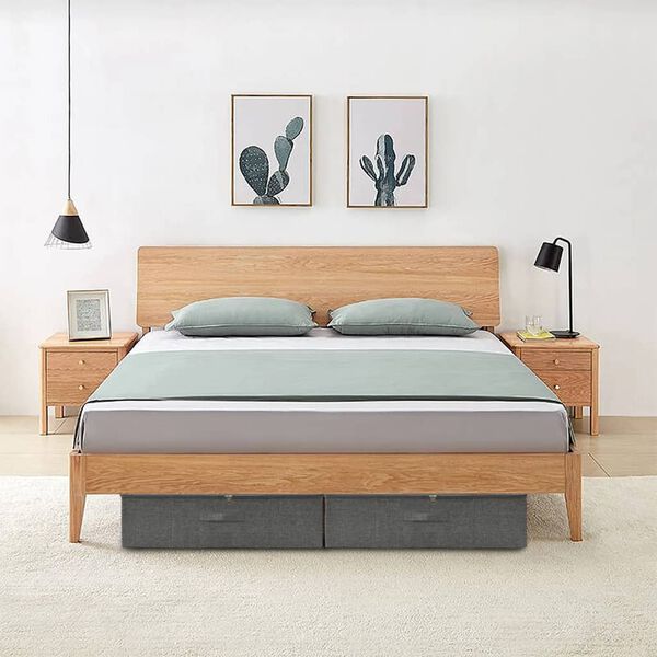 vidaXL Daiktadėžės, 2vnt., antracito spalvos, 70x40x18cm, audinys