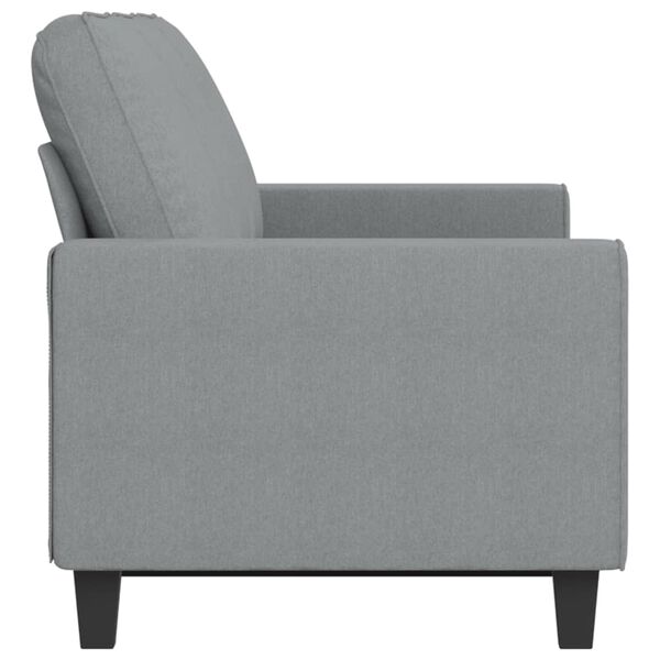 vidaXL Trivietė sofa, &scaron;viesiai pilkos spalvos, 180cm, audinys