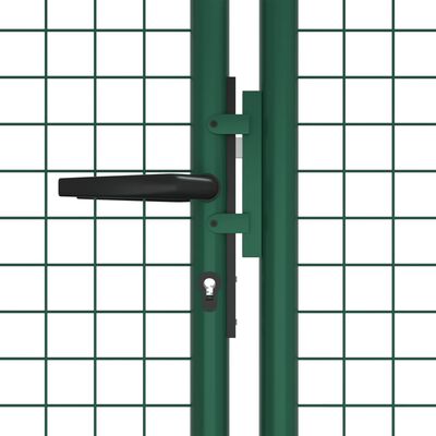 vidaXL Tinkliniai sodo vartai, žalios spalvos, 400x125cm, plienas