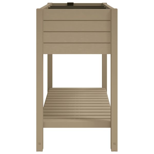 vidaXL Aukštas sodo lovelis, šviesiai rudas, 110x45x79cm, PP