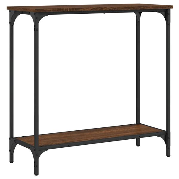 vidaXL Konsolinis staliukas, rudas ąžuolo, 75x30,5x75cm, mediena