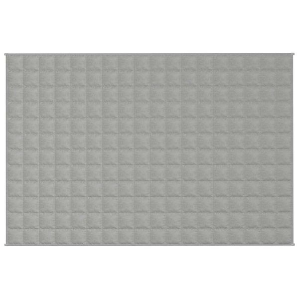 vidaXL Sunki antklodė, pilkos spalvos, 120x180cm, audinys, 5kg