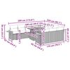 vidaXL Sodo komplektas su pagalvėlėmis, 11 dalių, poliratanas/akacija