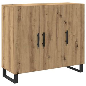 vidaXL Kabalas Amatininkų ąžuolas 90 x 34 x 80 cm Apdirbta mediena