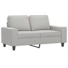 vidaXL Dvivietė sofa, &scaron;viesiai pilka, 120cm, mikropluo&scaron;to audinys