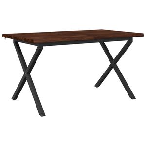 vidaXL Gyvas kra&scaron;tas valgomojo stalas 140 x 80 x 75 cm