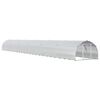 vidaXL Vi&scaron;tų būdas Sidabrinė 1200 x 150 x 100 cm Galvanizuotas plienas
