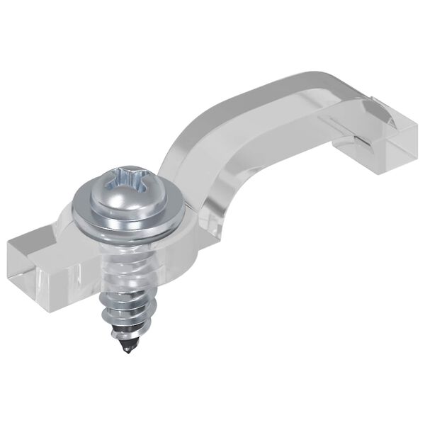 vidaXL LED juosta 2 pcs Juoda ir permatoma 5100 mm Varis ir plastikas