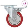 vidaXL Pasukami ratukai, 8vnt., 100mm