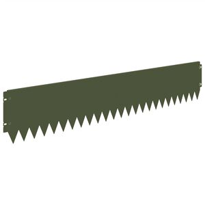 vidaXL Vejo kra&scaron;tas 20 pcs 103 x 20 cm Plienas Alyvuogių žalia