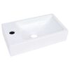 vidaXL Praustuvas, baltos spalvos, 400x220x90mm, SMC