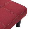 vidaXL Dvivietė sofa, raudonojo vyno spalvos, audinys