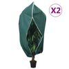 vidaXL Uždangalai augalams su užtrauktukais, 2vnt., 2,36x2m, 70g/m&sup2;