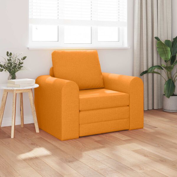 vidaXL Sofa lova Tamsiai geltona 98 x 71 x 83 cm audinys