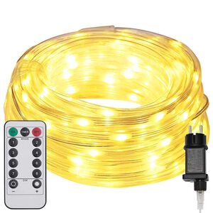vidaXL Virvės &Scaron;viesa su 120 LED &Scaron;ilta balta 5 m PVC