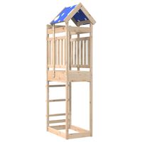 vidaXL Žaidimų bokštas, 85x52,5x239cm, pušies medienos masyvas