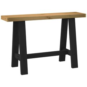 vidaXL konsolinis stalas NOAIN A formos kojelės 120x30x75 cm