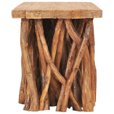 vidaXL Kavos staliukas, 100x40x47,5cm, perdirbta mediena ir tikmedis