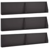 vidaXL Sienelė 6 vnt. 100 x 12 x 40 cm Plienas Juoda