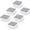 vidaXL Įleidžiami LED &scaron;viestuvai, 6vnt., 100x100x68mm