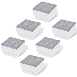 vidaXL Įleidžiami LED &scaron;viestuvai, 6vnt., 100x100x68mm