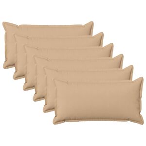 vidaXL Pagalvėlės užvalkalas 6 pcs HOUTEN Kreminė 40 x 80 cm