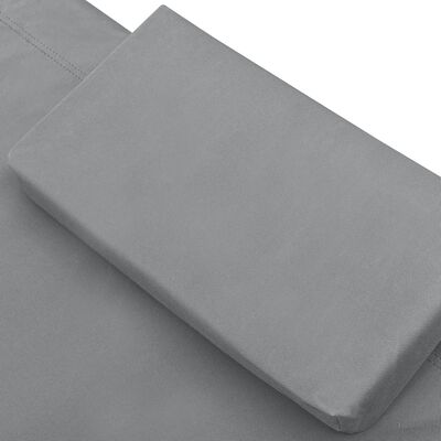 vidaXL Sodo gultas, pilkos spalvos, 200x90cm, plienas