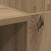 vidaXL Plok&scaron;telių spintelė Amatininkų ąžuolas 121 x 38 x 48 cm
