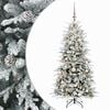vidaXL Dirbtinė Sulankstoma Kalėdų Eglutė 120 cm 150 LED &Scaron;ilta balta