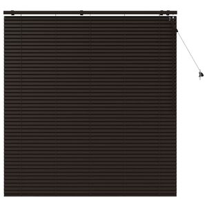 vidaXL Venecijos žaliuzės Tamsiai rudas 155 x 160 cm 35 mm