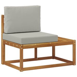 vidaXL Lauko galinė sofa su pagalve Natūrali 91 x 63 x 73 cm