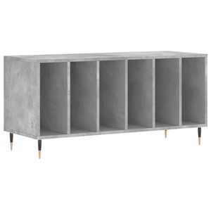 vidaXL Vinilinių plok&scaron;telių spintelė, betono, 100x38x48cm, mediena