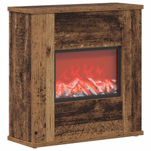 vidaXL Elektrinis židinys Sendintos medienos 47 x 18 x 48 cm