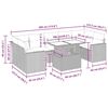 vidaXL Sofos komplektas su pagalvėlėmis, 8 dalių, smėlio, poliratanas