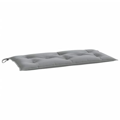 vidaXL Sodo suoliuko pagalvėlė, pilkos spalvos, 110x50x7cm, audinys