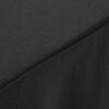 vidaXL Įtempiamos staltiesės-sijonai, 2vnt., antracito, 243x76x74cm